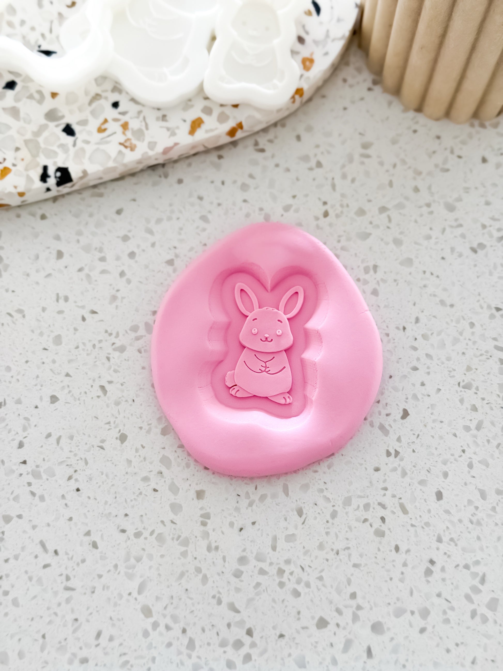 Mini Sunny Bunny Stamp & Cutter - Perfect for Fondant & Sugar Cookies