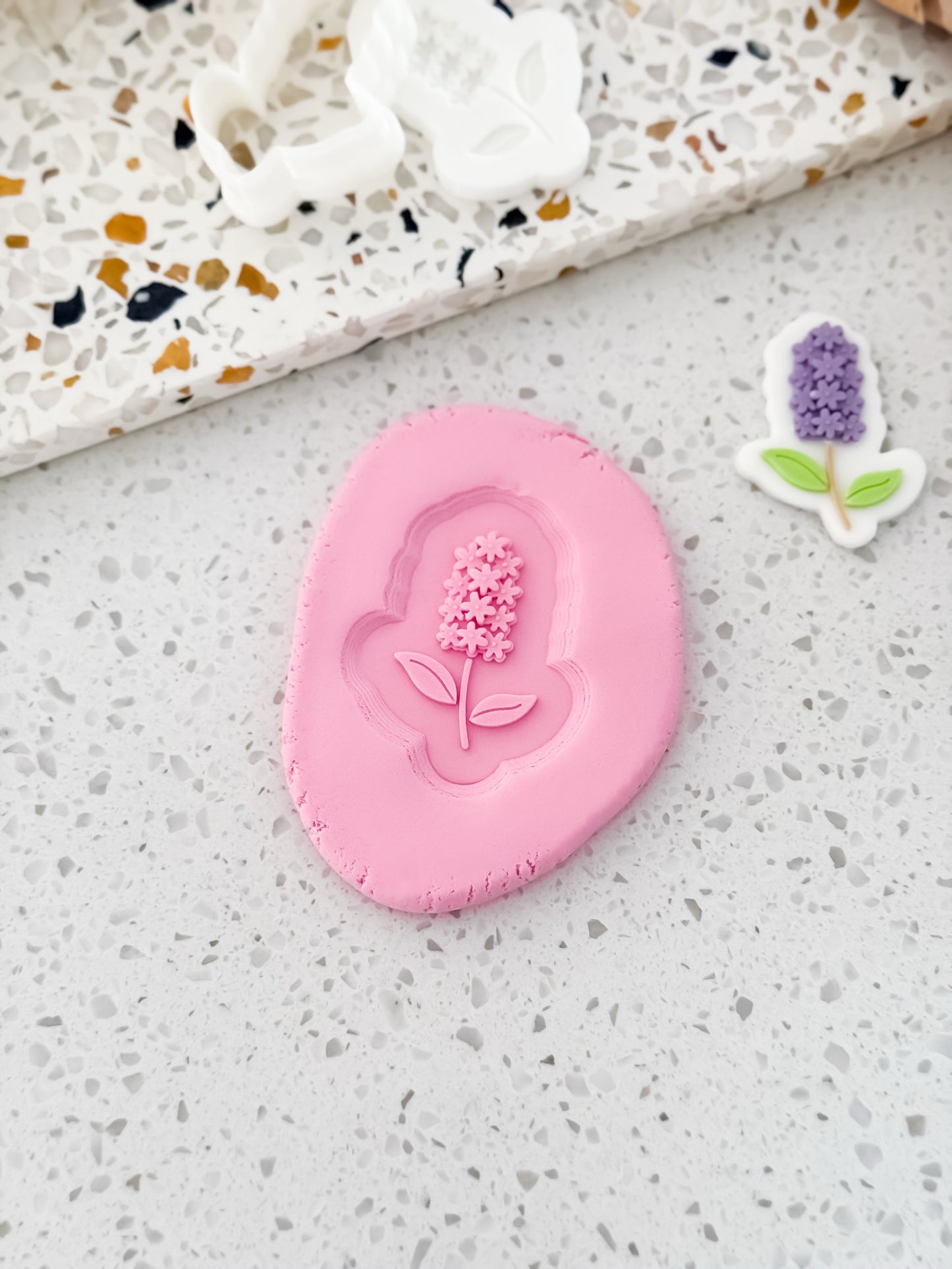 Mini Wildflower Cluster Stamp & Cutter - Perfect for Fondant & Sugar Cookies