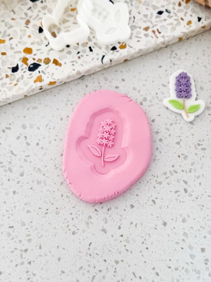 Mini Wildflower Cluster Stamp & Cutter - Perfect for Fondant & Sugar Cookies