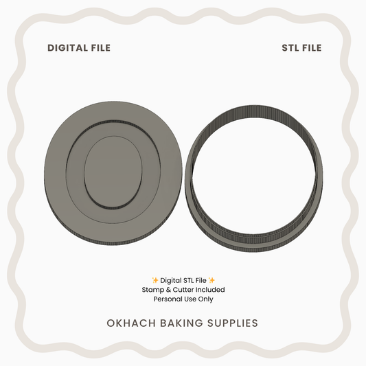 Number 0 Cookie Cutter & Stamp – Digital STL File for 3D Printing
