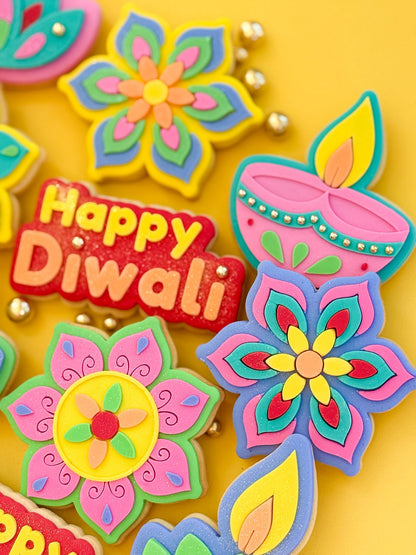 Lotus Diwali Bloom - Cookie Stamp and Cutter
