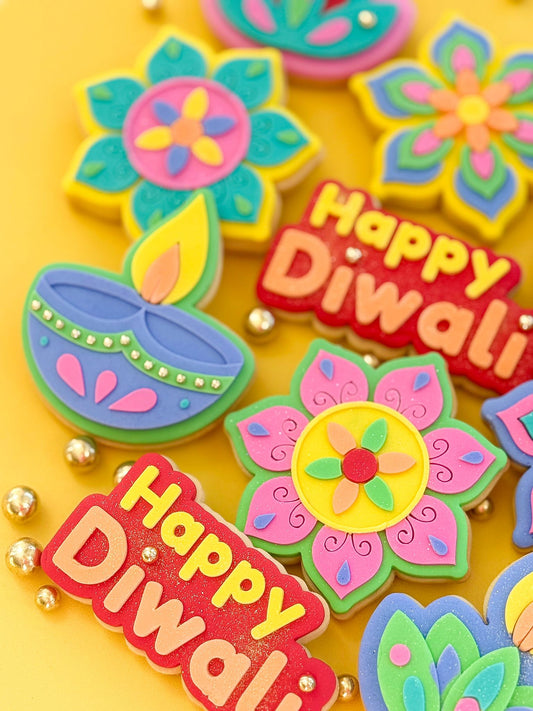 Classic Glow Diya - Cookie Stamp and Cutter