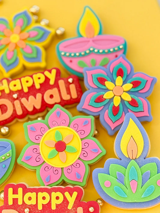 Mandala Diwali Flower - Cookie Stamp and Cutter