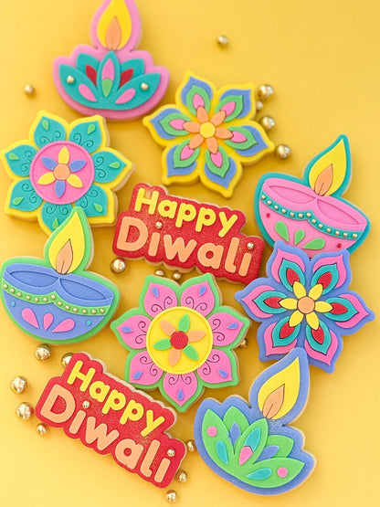 Mandala Diwali Flower - Cookie Stamp and Cutter