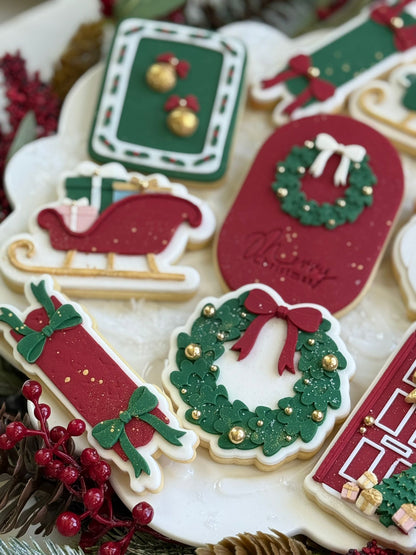 Rectangle Mistletoe Frame - Cookie Stamp and Cutter