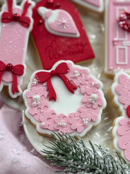 Wreath (Bow) - Cookie Stamp and Cutter