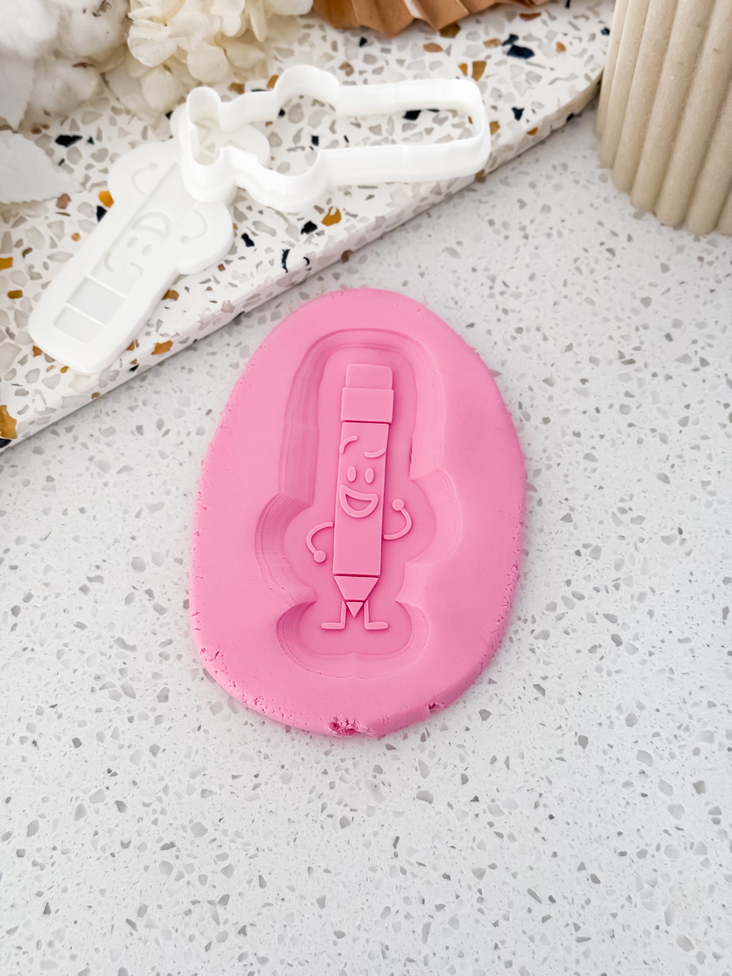 Pencil (Object Show) Stamp & Cutter - Perfect for Fondant & Sugar Cookies