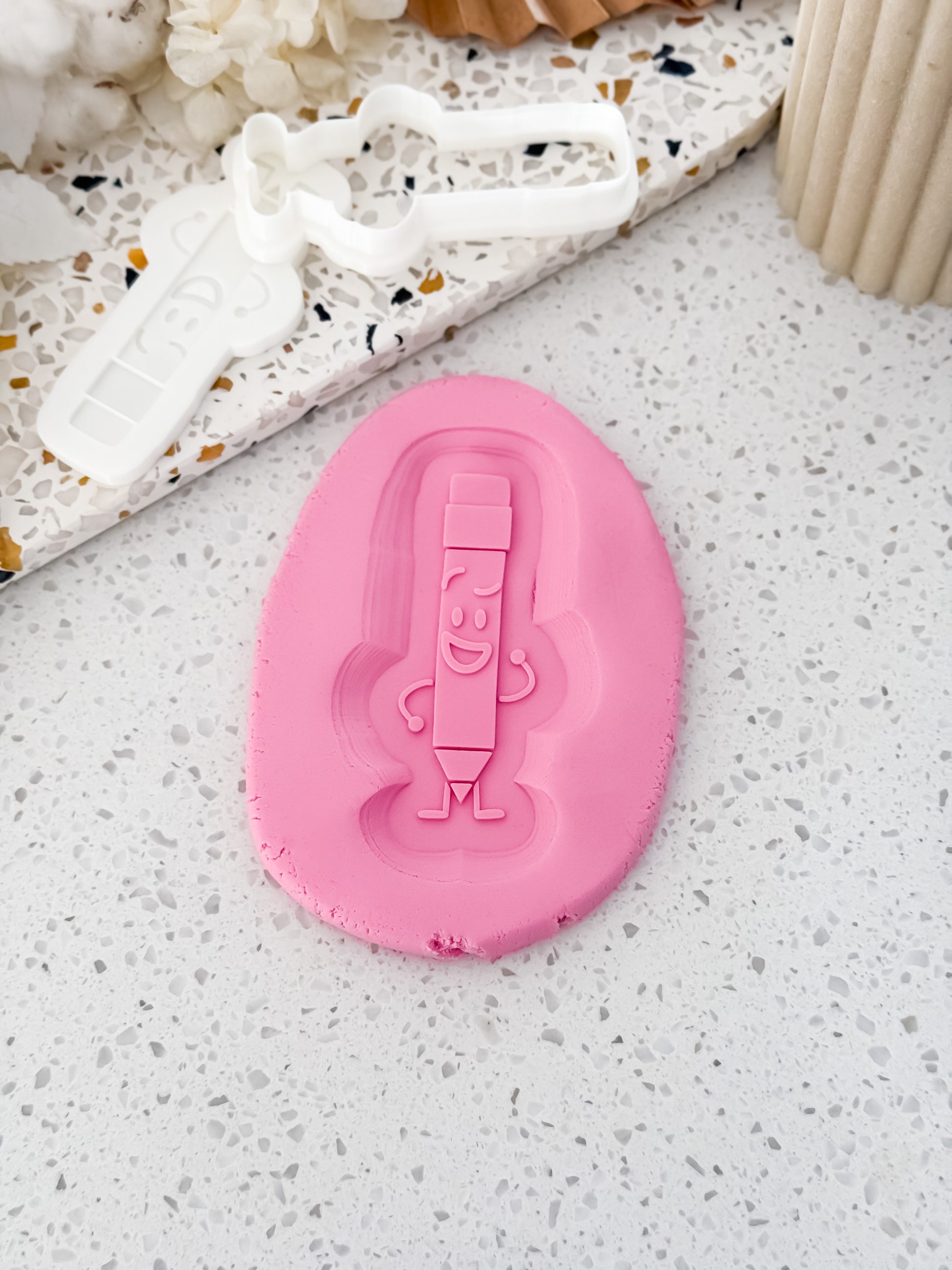 Pencil (Object Show) Stamp & Cutter - Perfect for Fondant & Sugar Cookies