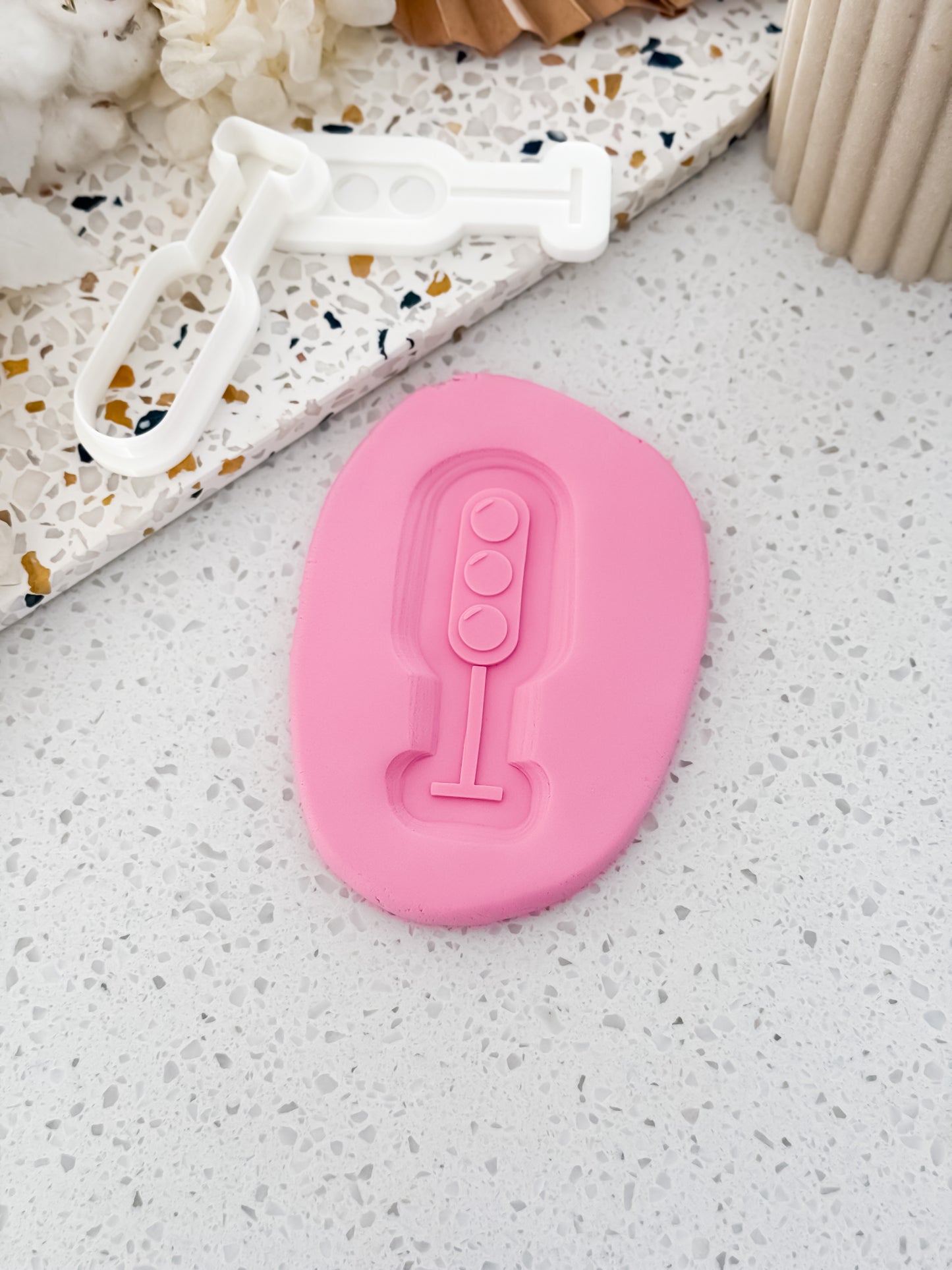 Railway Light Stamp & Cutter - Perfect for Fondant & Sugar Cookies