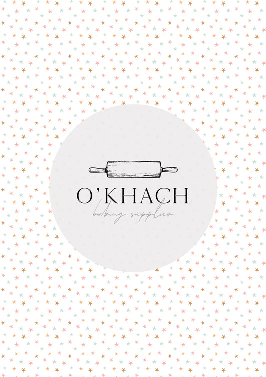 Retro Happy Pattern No.11 - Edible Image - O'Khach Baking Supplies