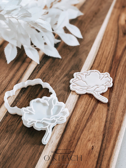 Rosehip Flower Stamp & Cutter - Perfect for Fondant & Sugar Cookies