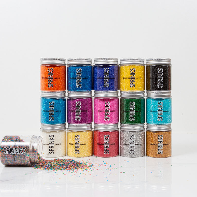 BLACK Sanding Sugar – Edible Sprinkles for Cakes, Cookies & Cupcakes