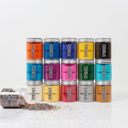 BLACK Sanding Sugar – Edible Sprinkles for Cakes, Cookies & Cupcakes