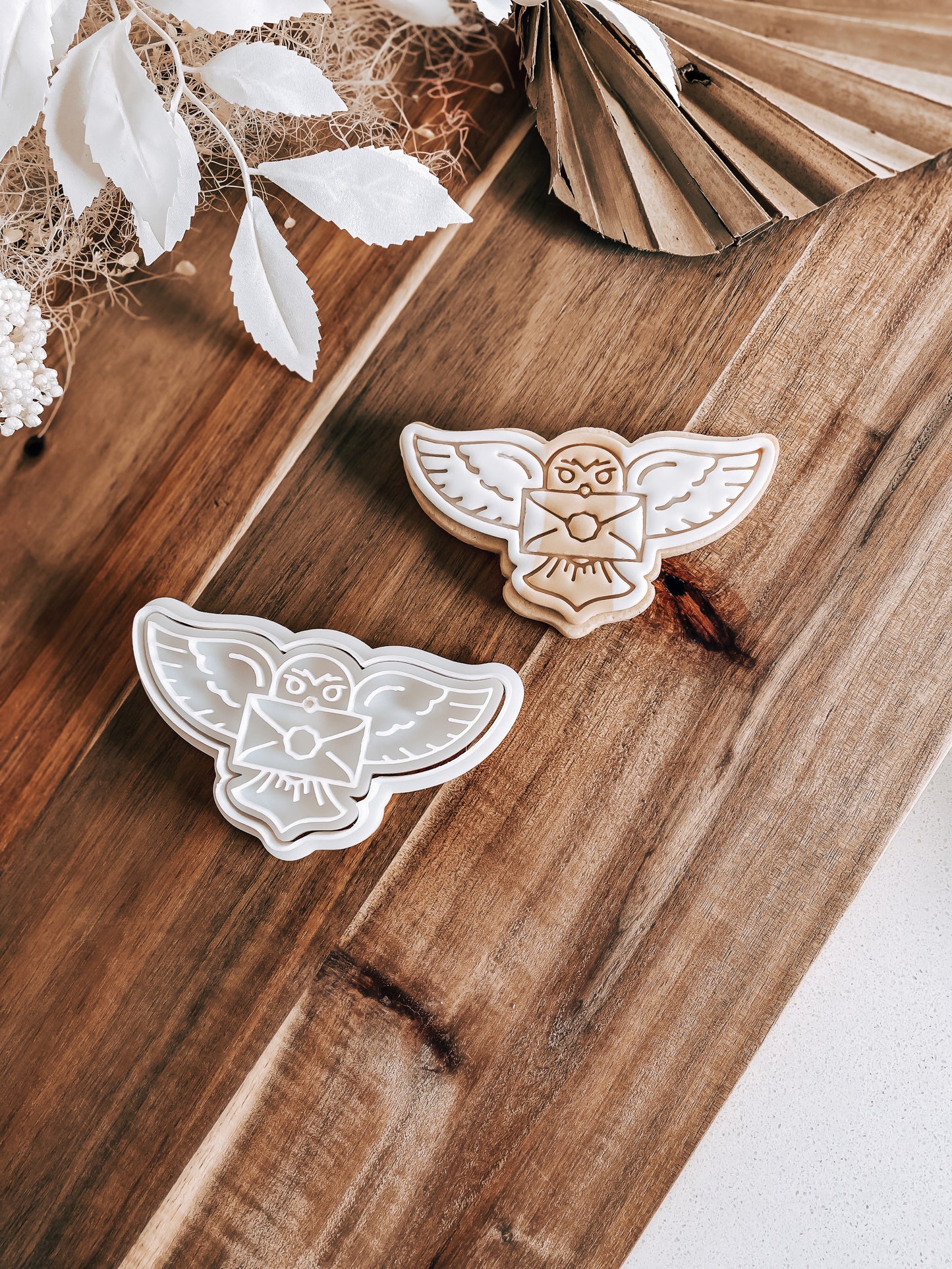 Snowy Owl - Cookie Stamp & Cutter - Fondant & Sugar Cookies