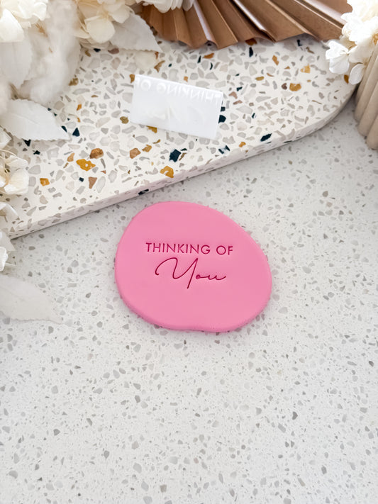 Thinking Of You Cookie Stamp - Perfect for Fondant, Sugar Cookies & Baking