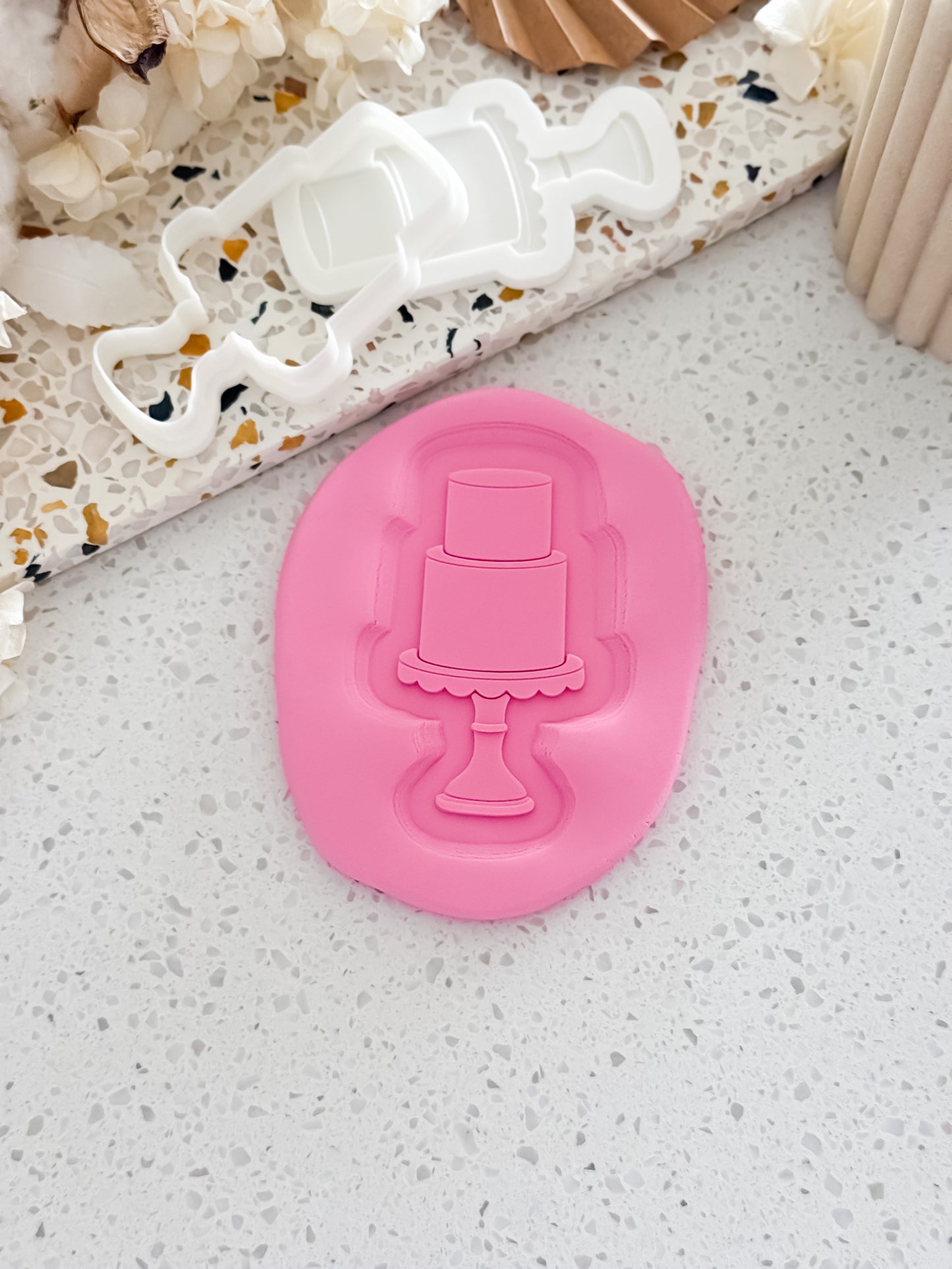 Two Tier Cake Stamp & Cutter - Perfect for Fondant & Sugar Cookies