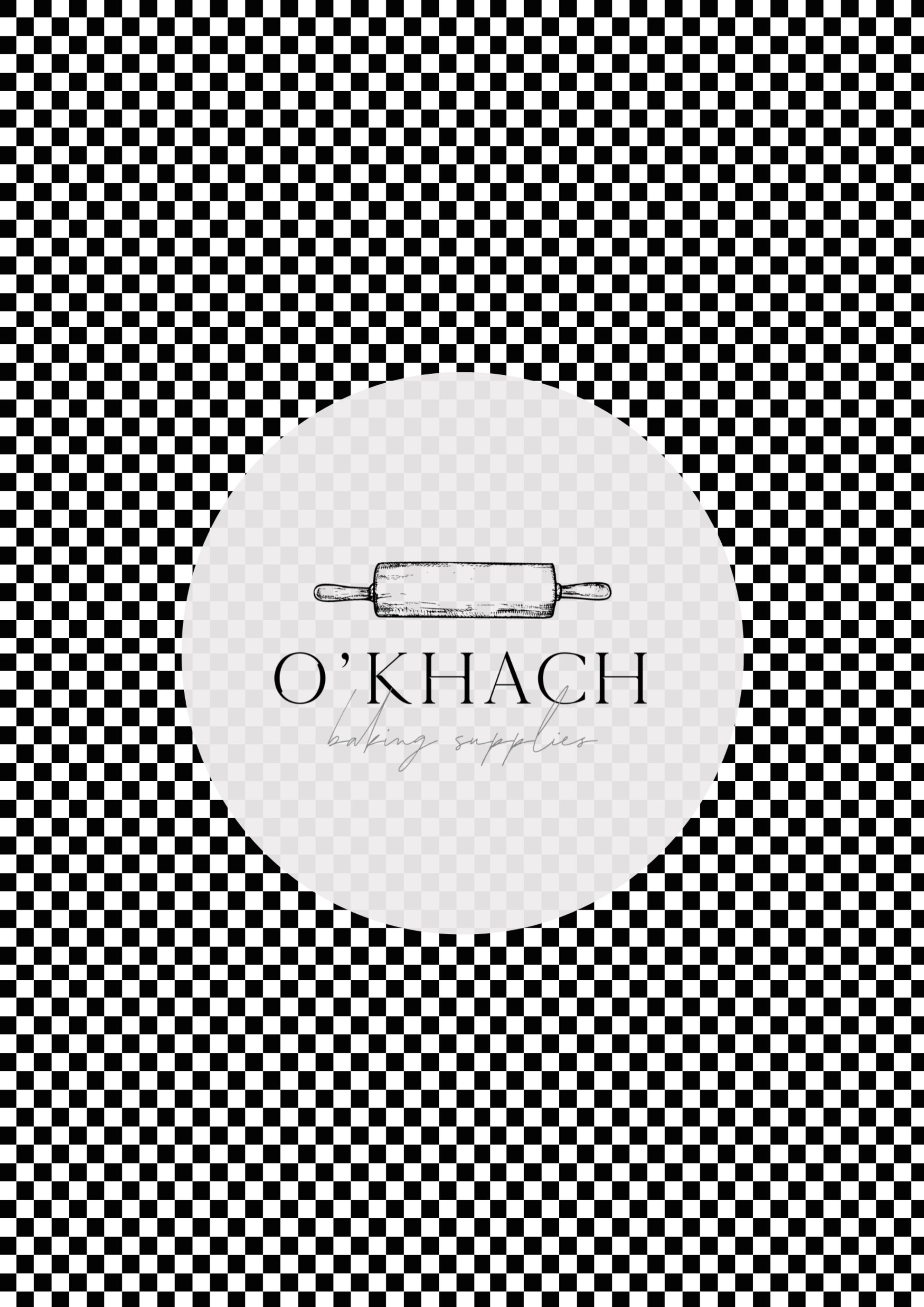 Checkerboard Pattern No.3 - Digital Edible Image for Cakes & Cookies