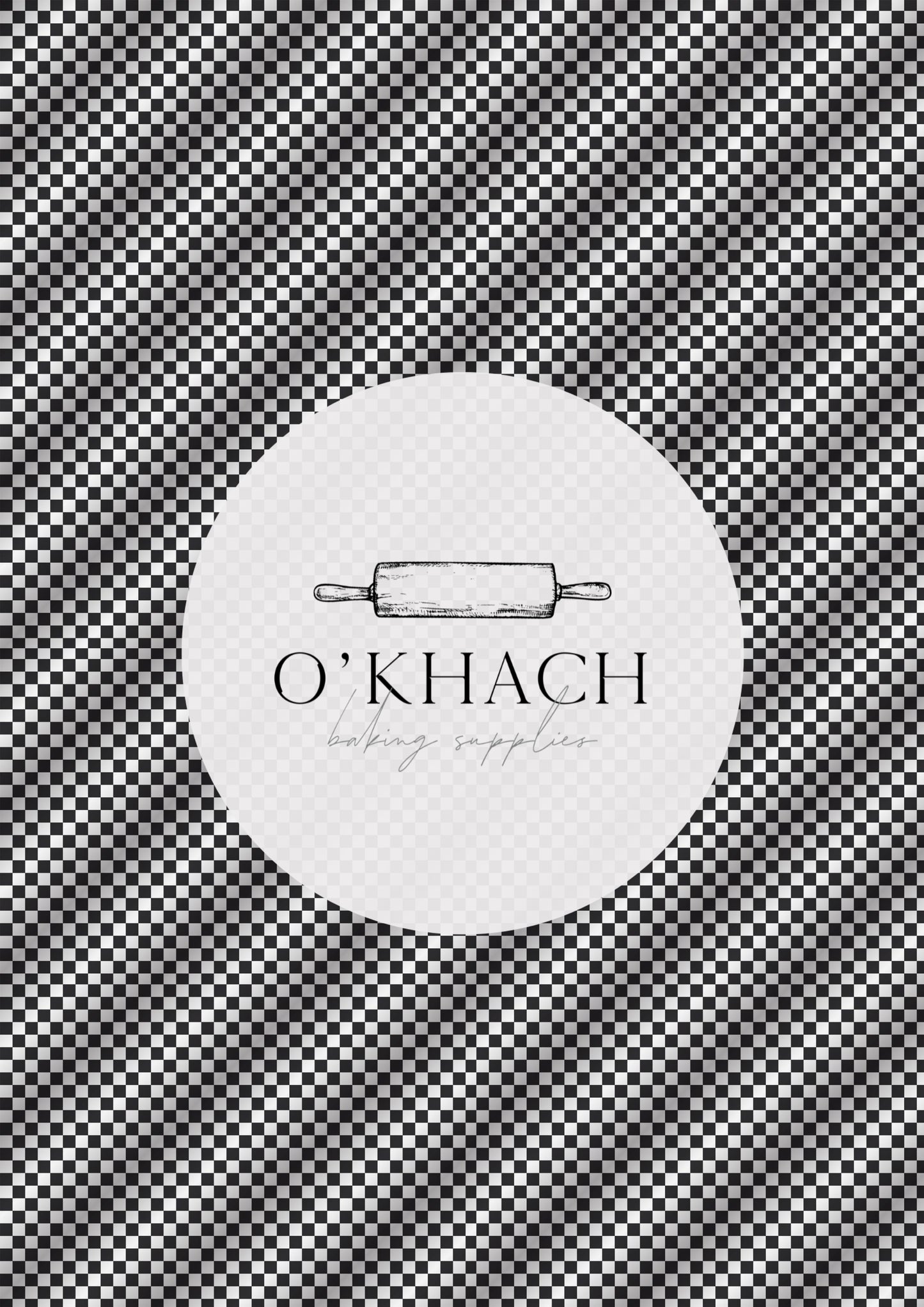 Checkerboard Pattern No.4 - Digital Edible Image for Cakes & Cookies