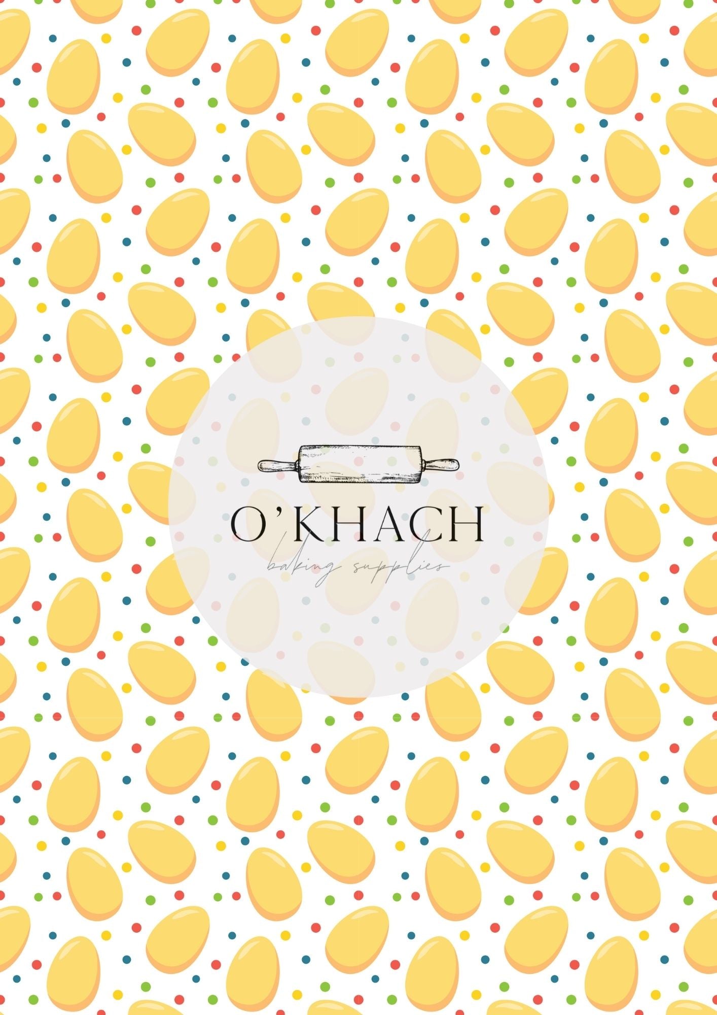 Easter Pattern No.78 - Digital Edible Image for Cakes & Cookies
