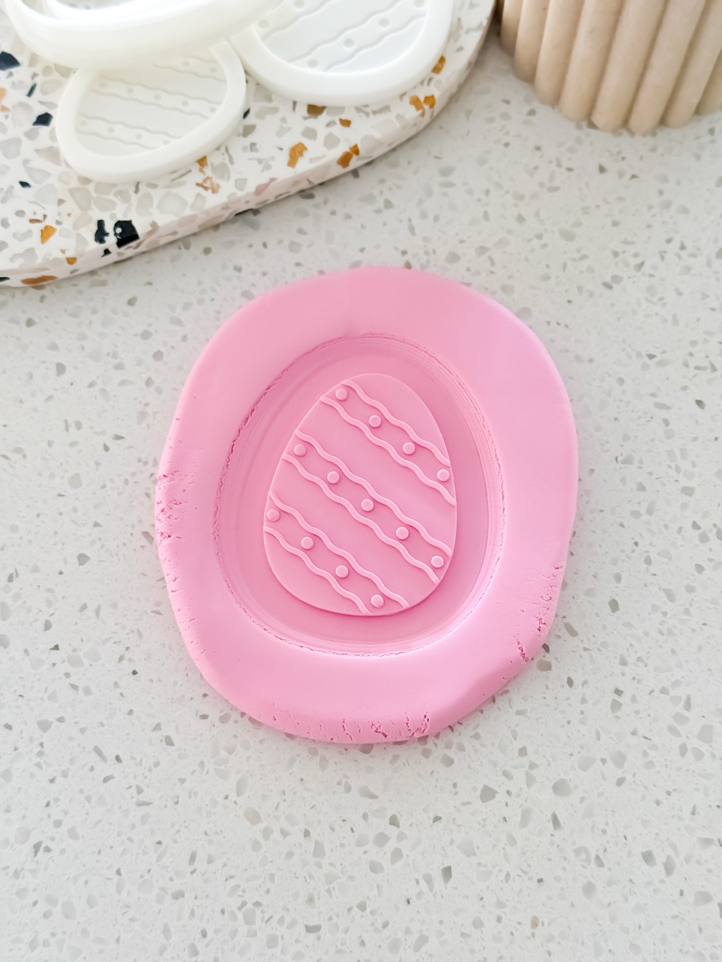 Easter Egg Stamp & Cutter - Perfect for Fondant & Sugar Cookies