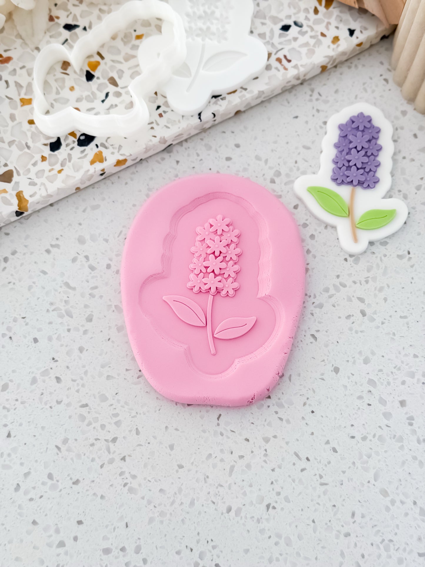 Wildflower Cluster Stamp & Cutter - Perfect for Fondant & Sugar Cookies