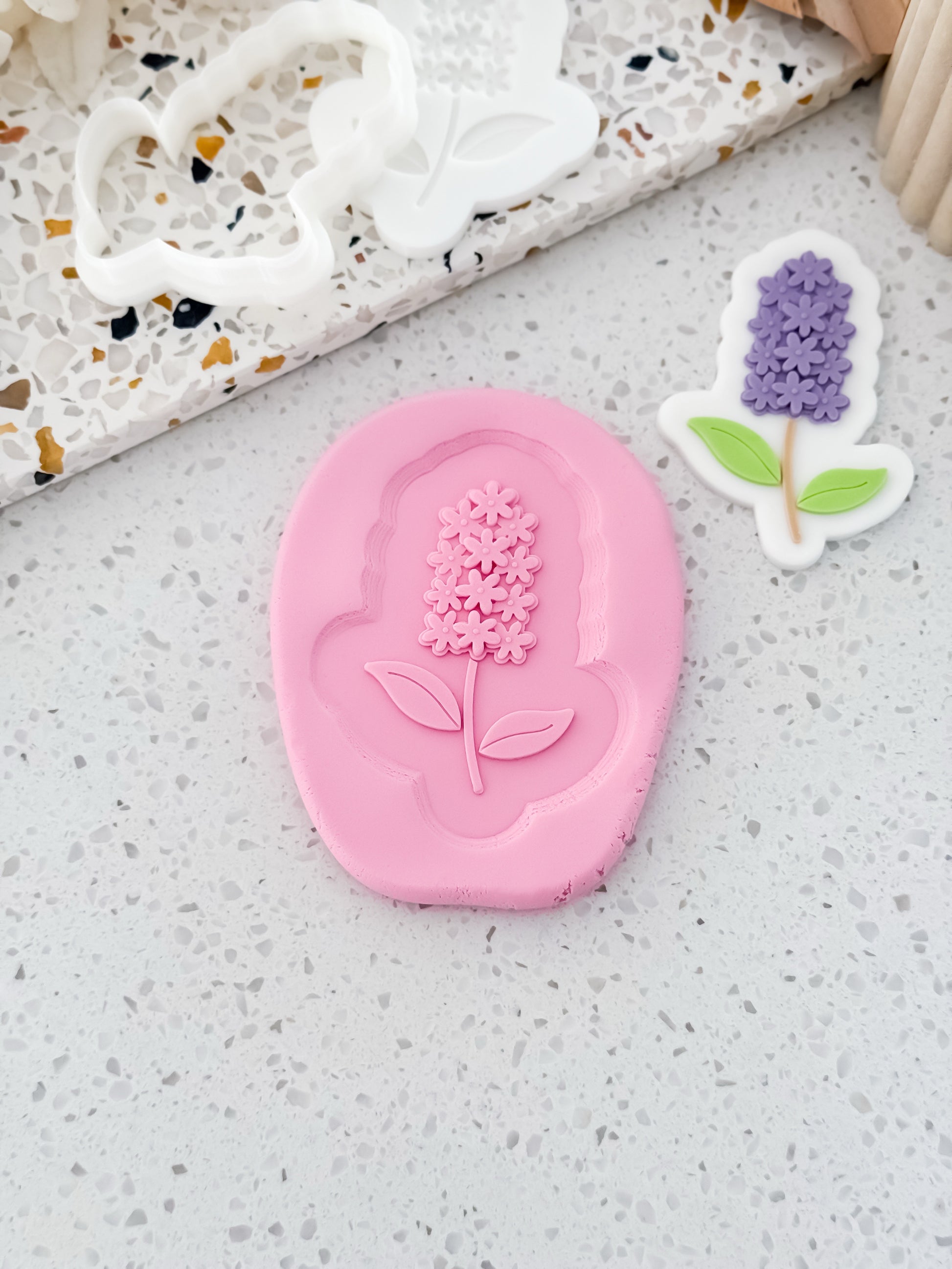 Wildflower Cluster Stamp & Cutter - Perfect for Fondant & Sugar Cookies