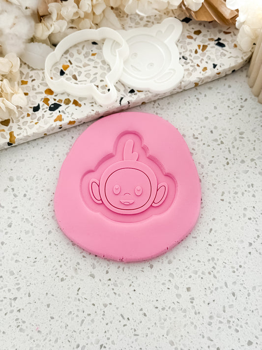 Yellow Tummy Friend Stamp & Cutter - Perfect for Fondant & Sugar Cookies