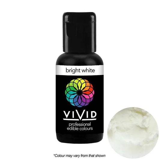 Bright White - Gel Colour 21g | Vivid Professional - O'Khach Baking Supplies