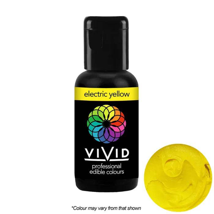 Electric Yellow - Gel Colour 21g | Vivid Professional - O'Khach Baking Supplies