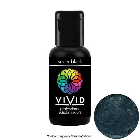 Super Black - Gel Colour 21g | Vivid Professional - O'Khach Baking Supplies