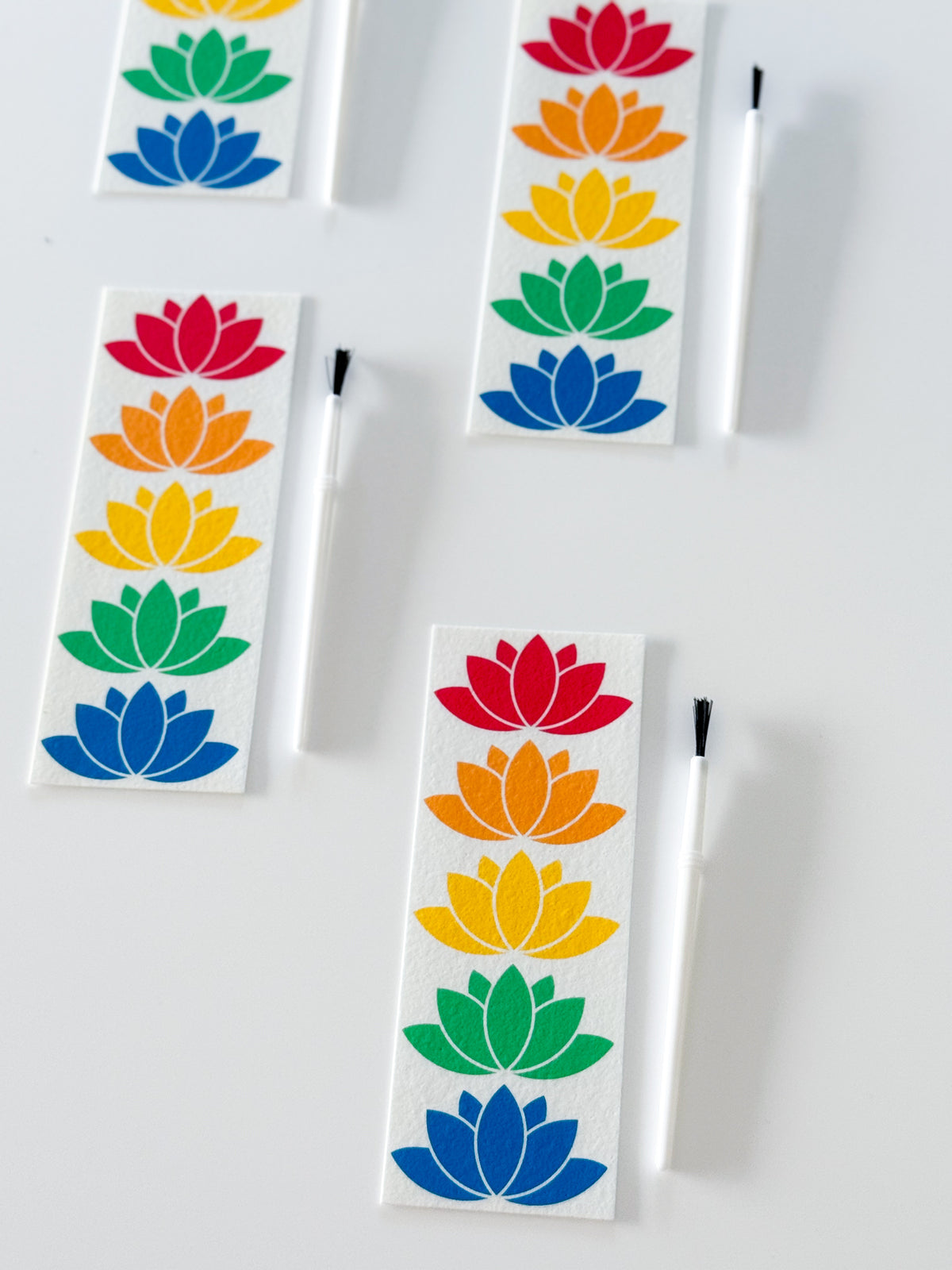 Lotus Flower Paint Your Own edible paint palettes with brushes by O'Khach, for kids to paint Diwali cookies