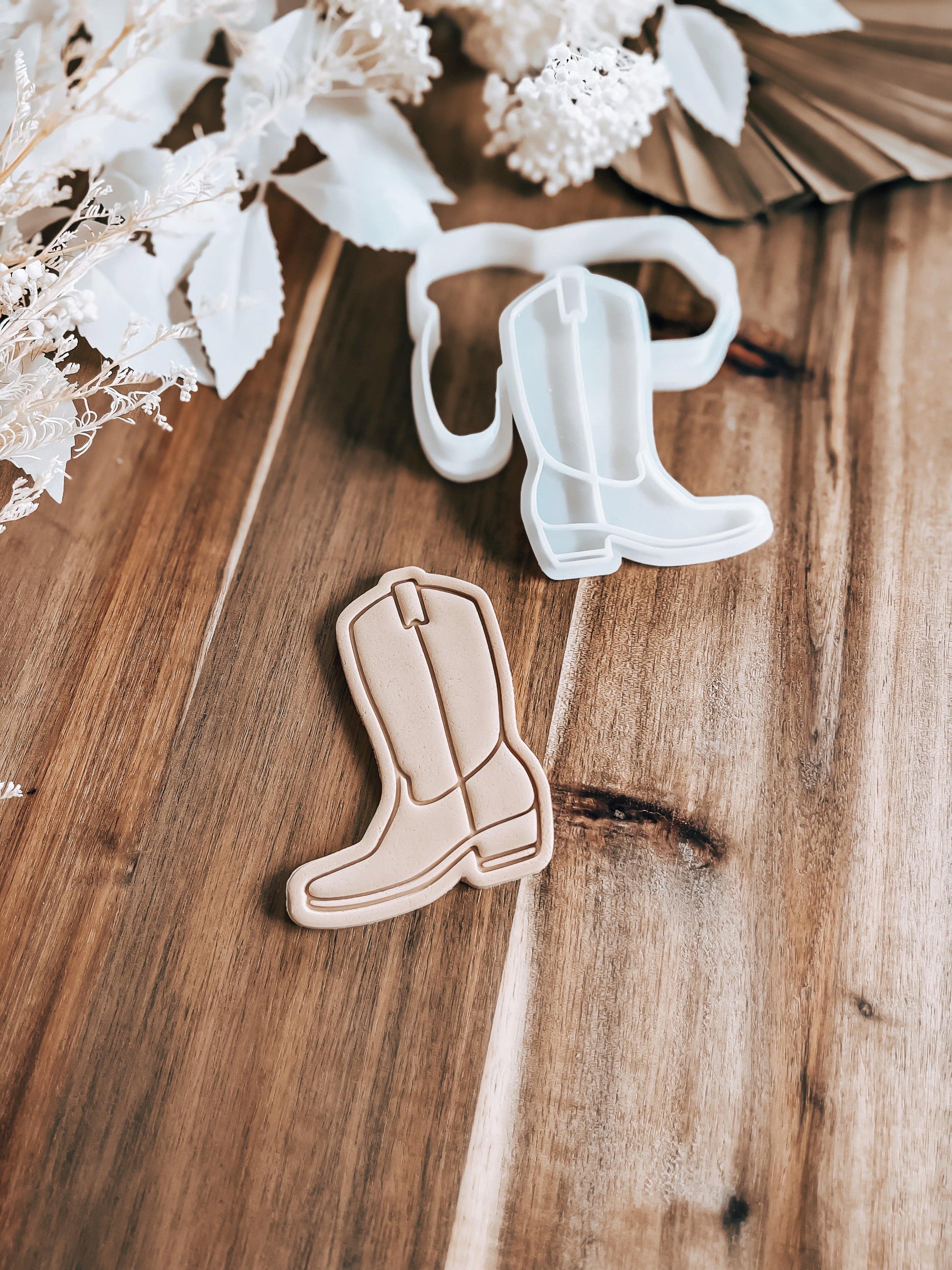 Boot (Cowboy) - Cookie Stamp and Cutter - O'Khach Baking Supplies