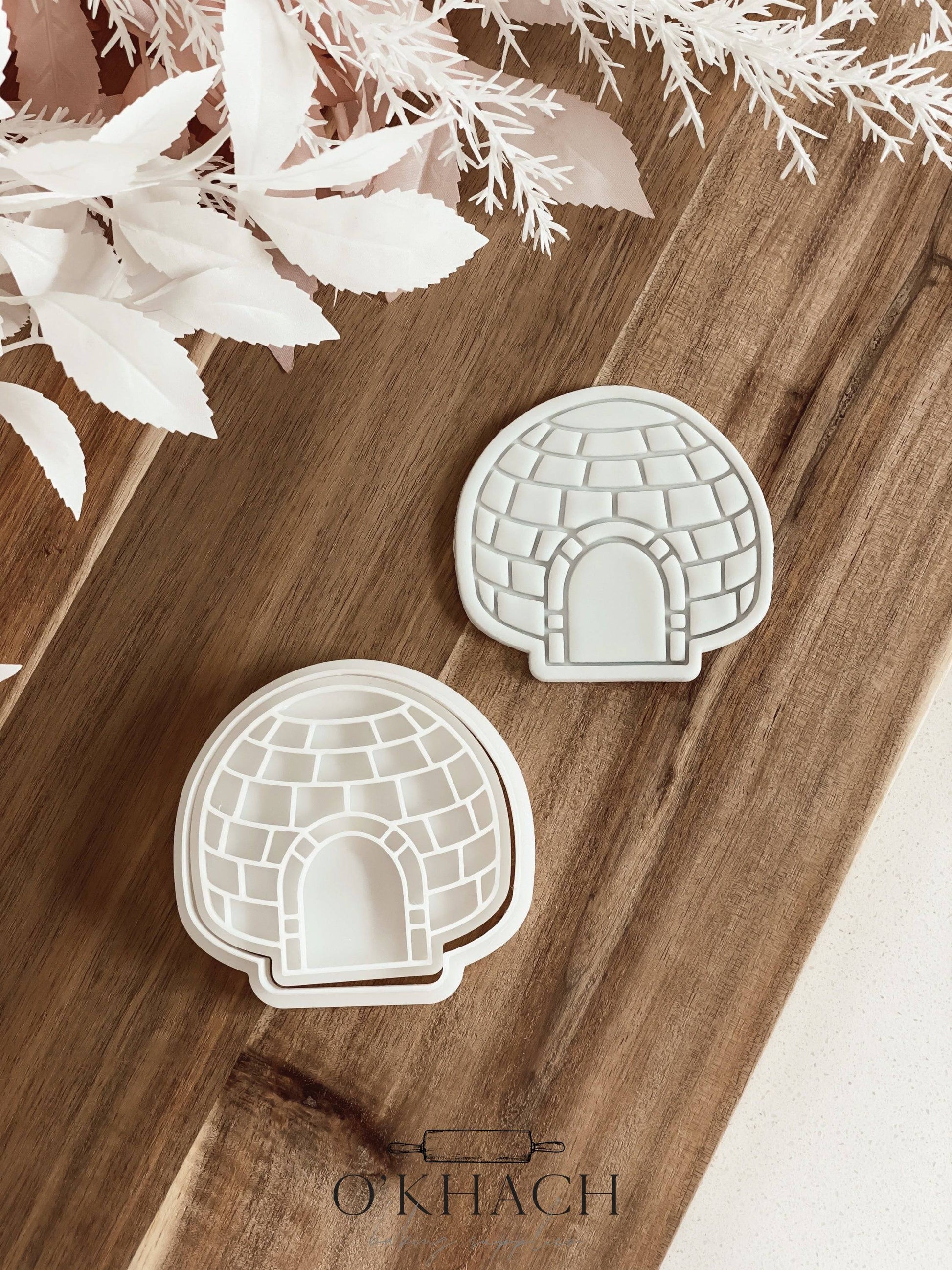 Igloo - Cookie Stamp and Cutter - Fondant & Sugar Cookies