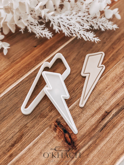 Lightning Bolt Stamp and Cutter - O'Khach Baking Supplies