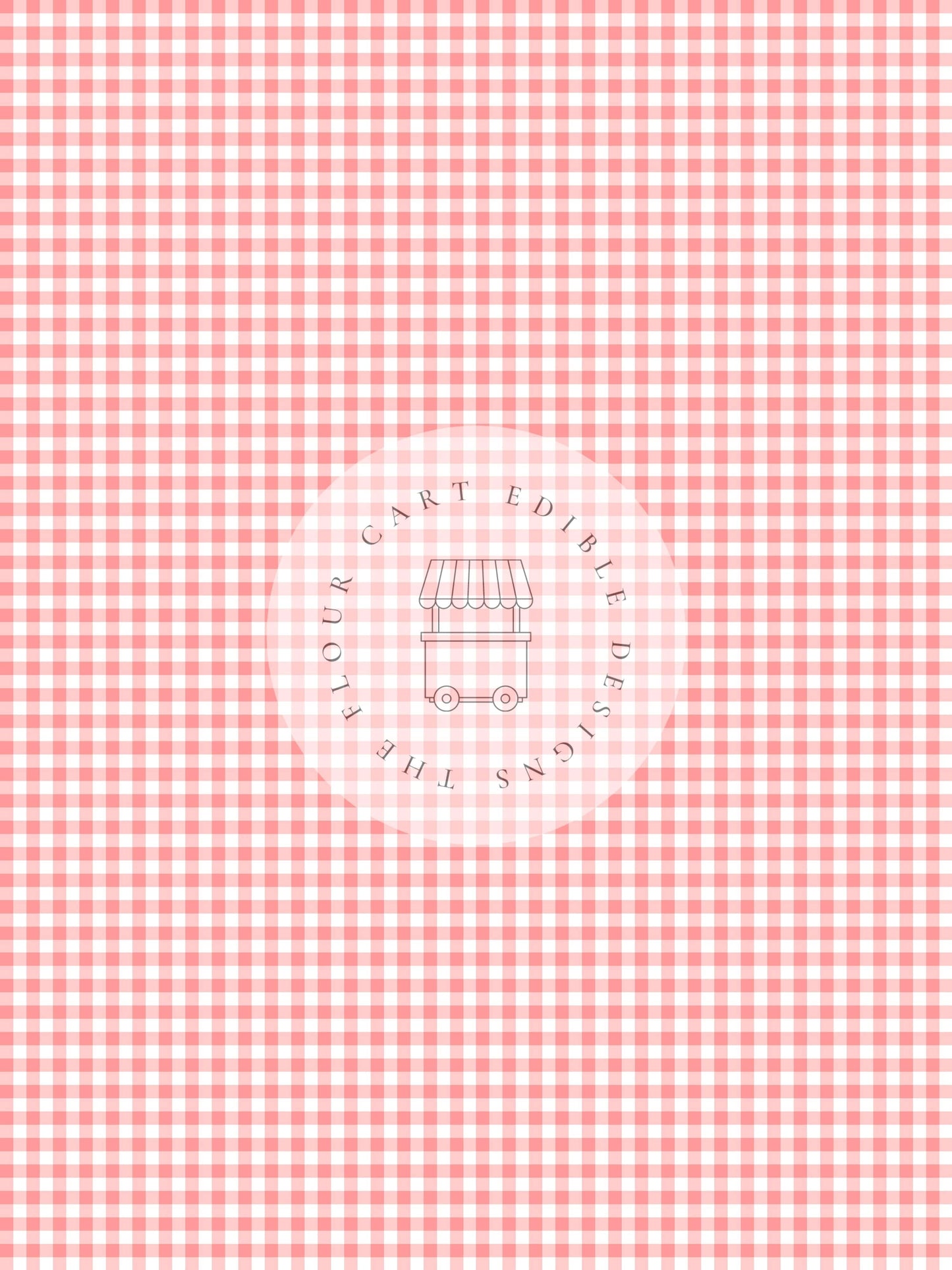 Gingham Red - Edible Image - O'Khach Baking Supplies