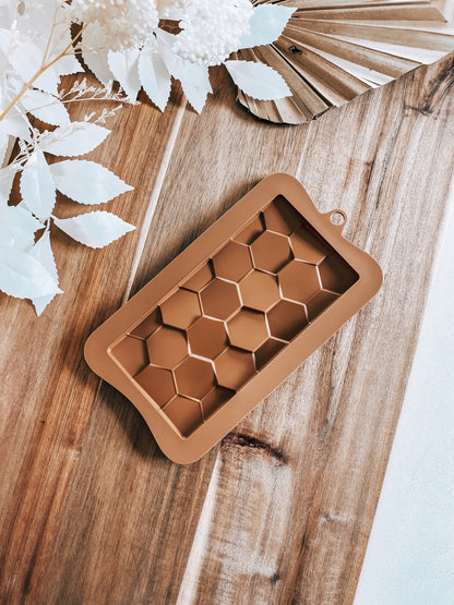 Hexagons - Chocolate Silicone Mould - O'Khach Baking Supplies