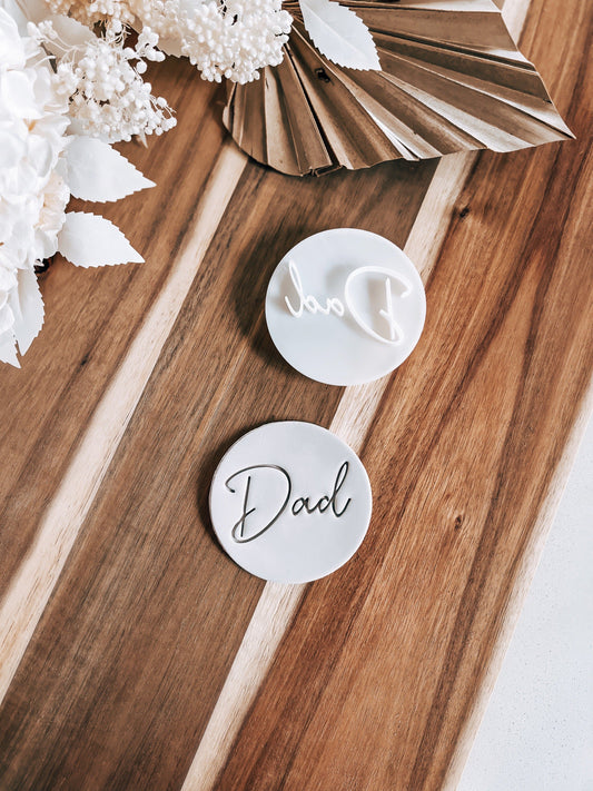 Dad Cookie Stamp - O'Khach Baking Supplies