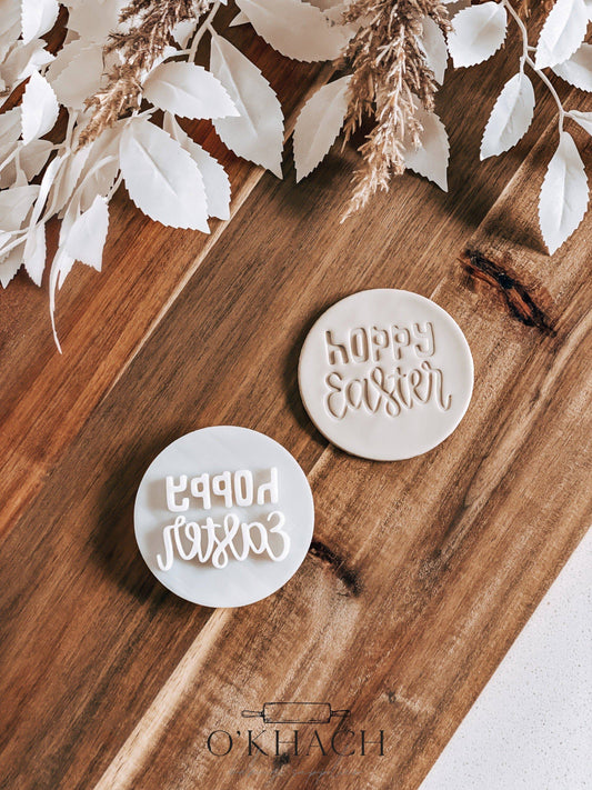 Hoppy Easter Cookie Stamp - O'Khach Baking Supplies