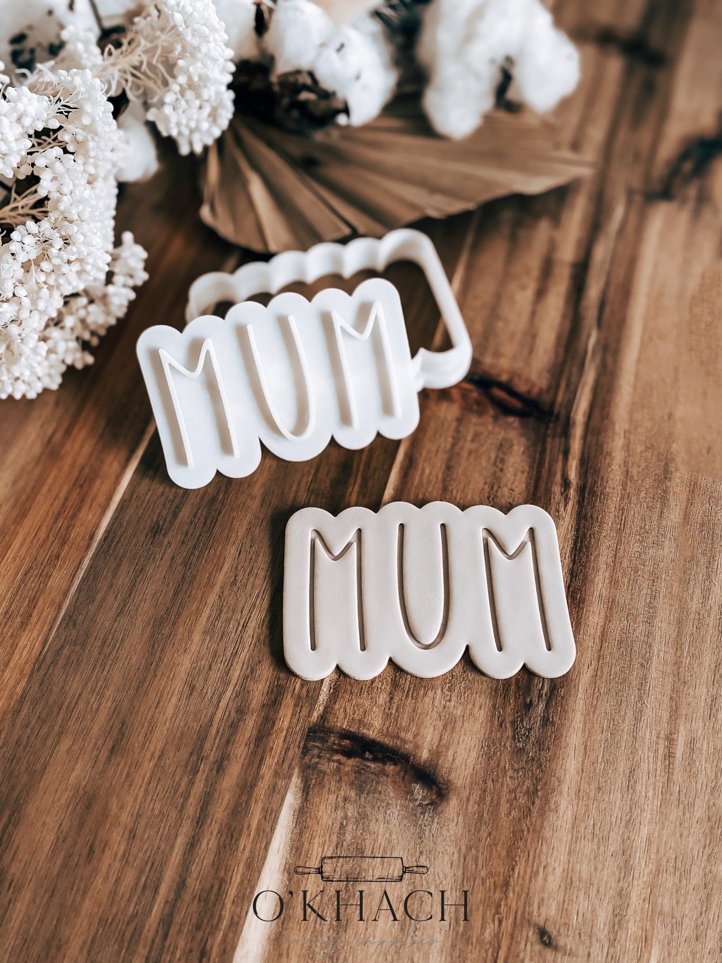 MUM Cookie Stamp & Cutter - O'Khach Baking Supplies