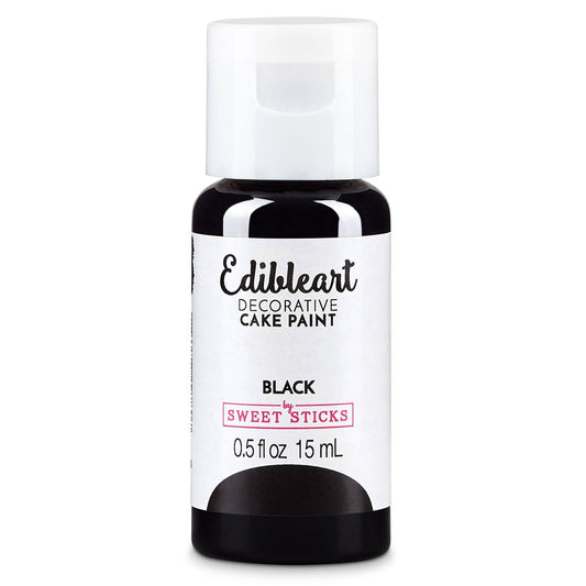 Black Edible Paint – Sweet Sticks 15ml | Food-Safe Cake Paint