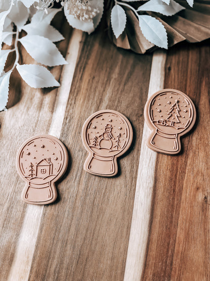 Snow Globes (Set of 3) 'UP' - Cookie Stamp & Cutter - Fondant & Sugar Cookies