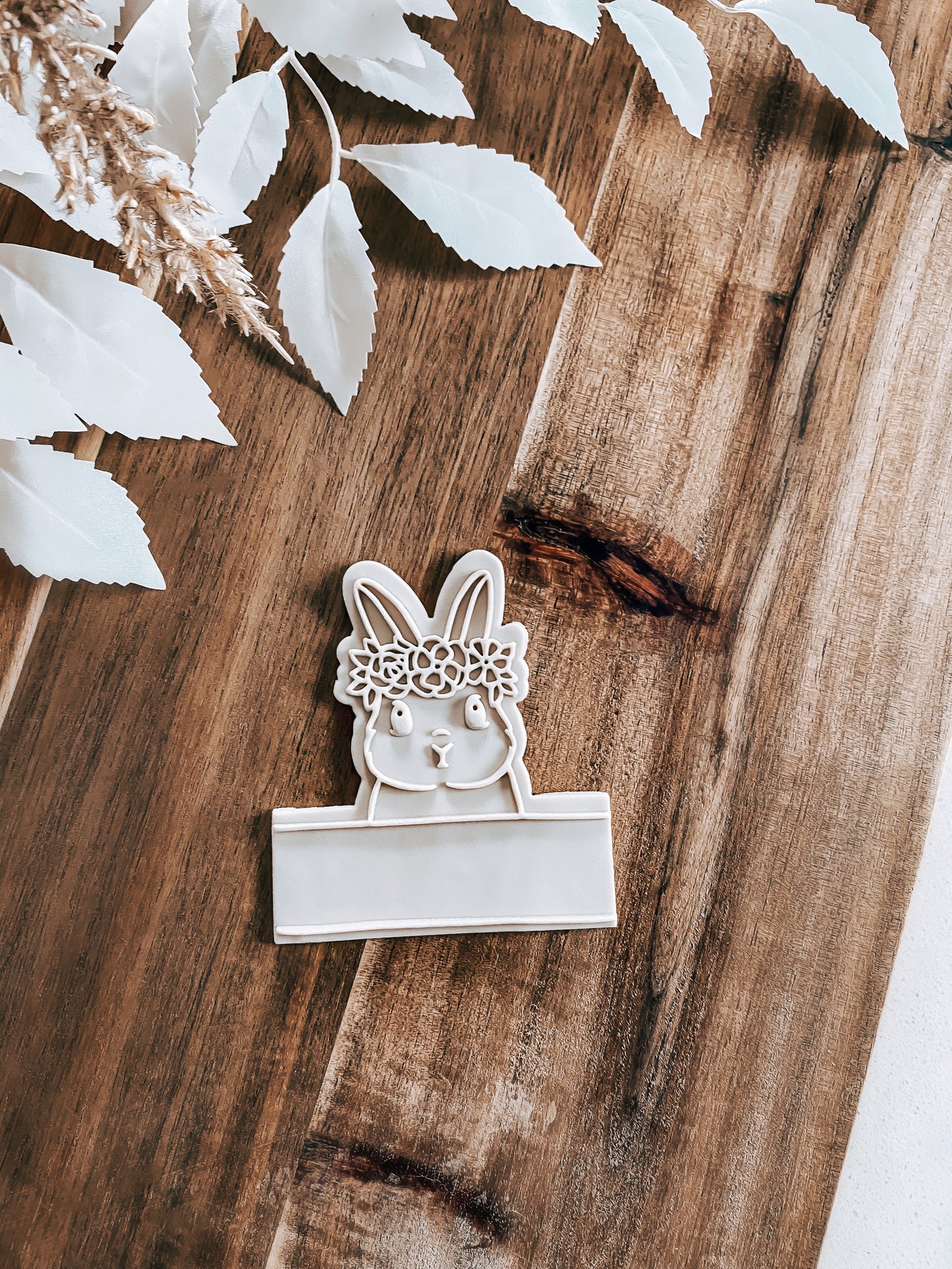 Floral Bunny Cookie Stamp and Cutter - Premium Cutter and Stamp from O'Khach Baking Supplies - Just $27.00! Shop now at O'Khach Baking Supplies