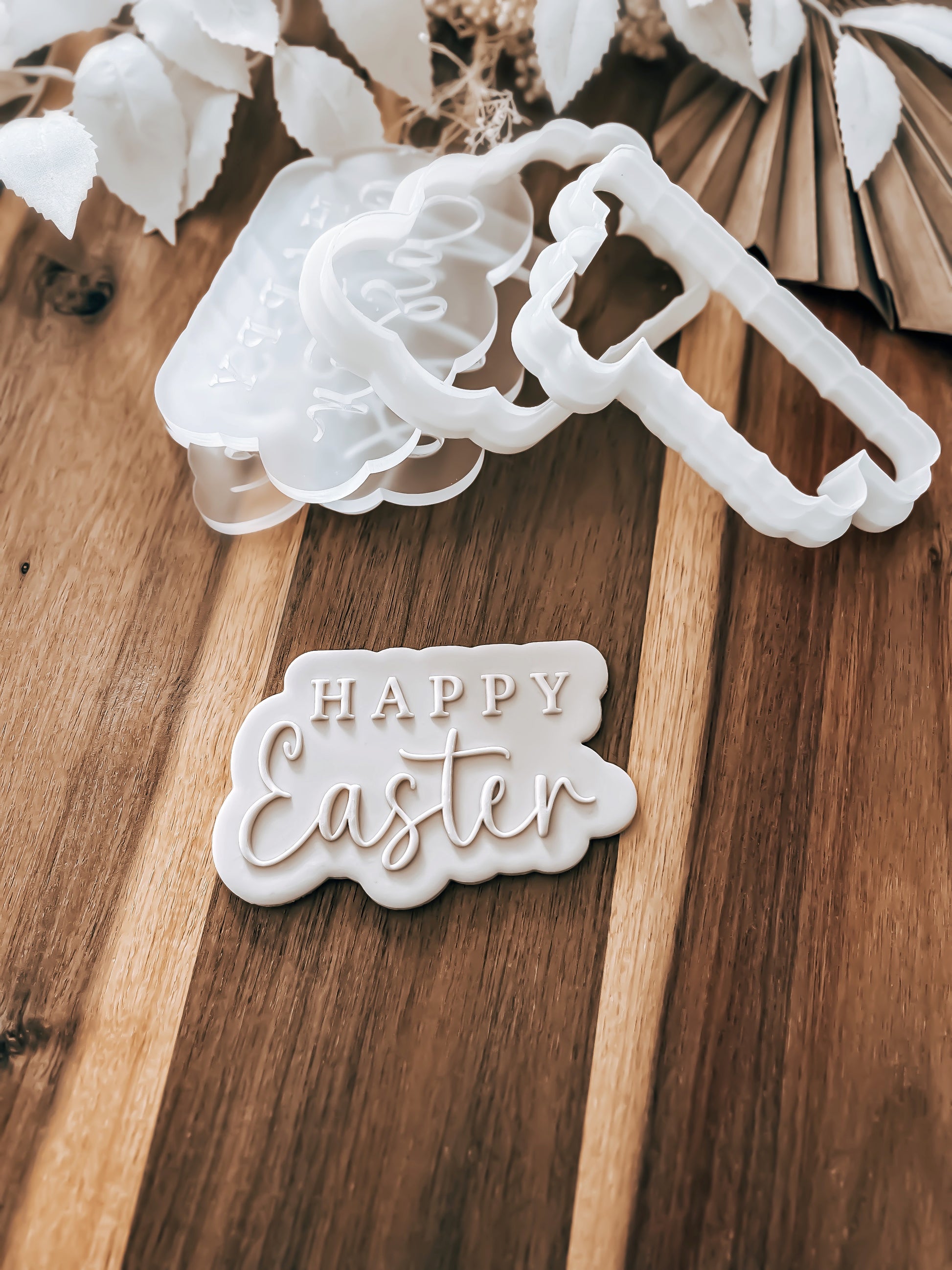 Happy Easter (Delight) 'UP' Cookie Stamp & Cutter - Premium acrylic stamp from O'Khach Baking Supplies - Just $27.99! Shop now at O'Khach Baking Supplies