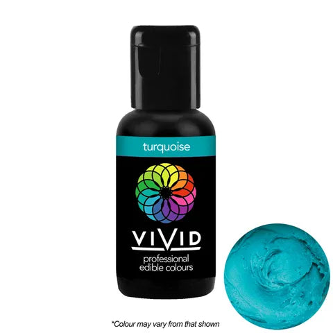 Turquoise - Gel Colour 21g | Vivid Professional - Premium Vivid Professional from Cake Craft - Just $4.99! Shop now at O'Khach Baking Supplies