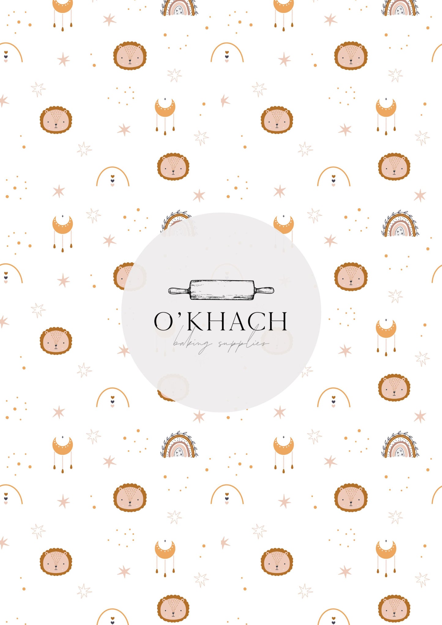 Bohemian Life Pattern No.2 - Edible Image - Premium Edible Image from O'Khach Baking Supplies - Just $16.99! Shop now at O'Khach Baking Supplies