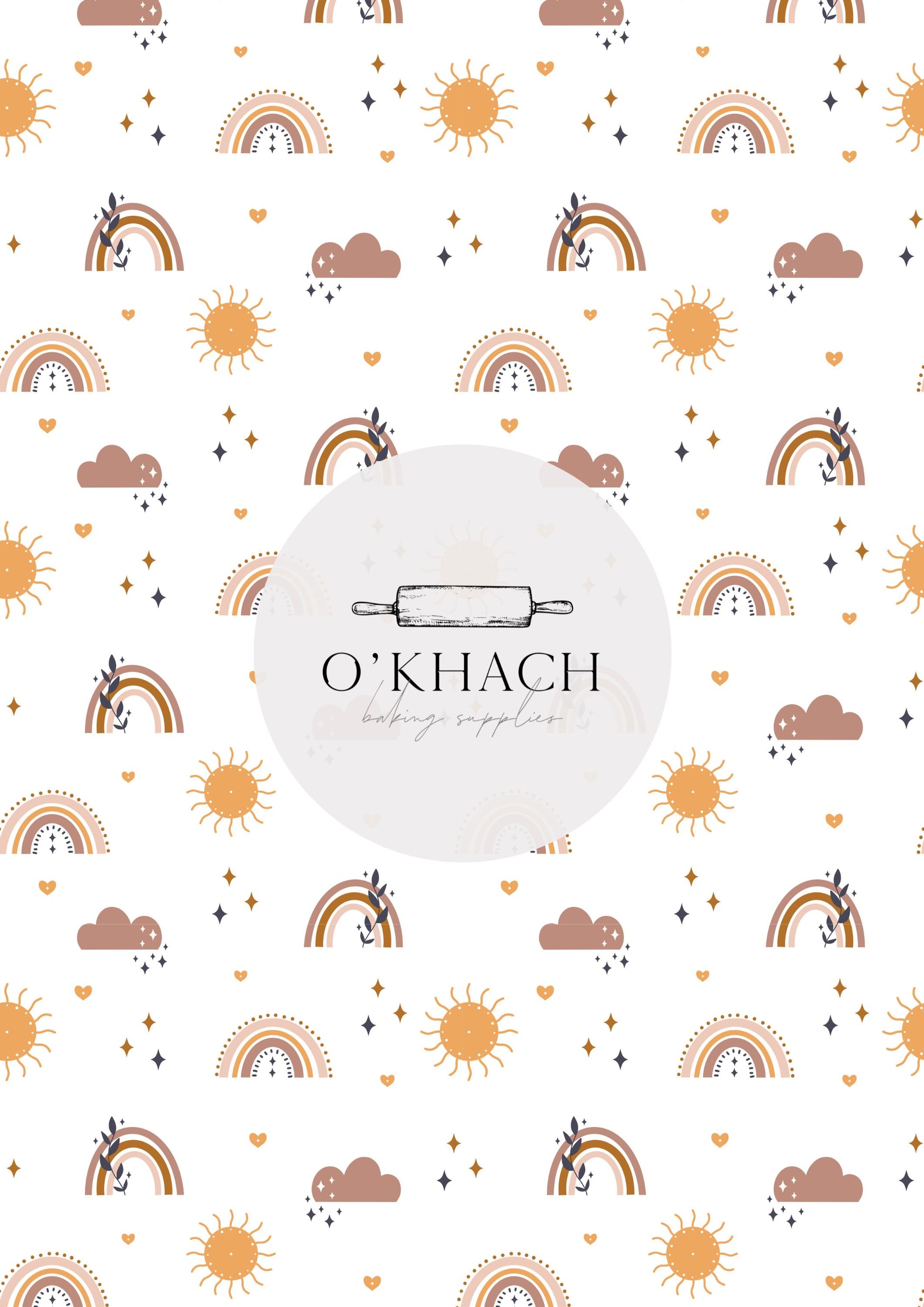 Bohemian Life Pattern No.31 - Edible Image - Premium Edible Image from O'Khach Baking Supplies - Just $16.99! Shop now at O'Khach Baking Supplies