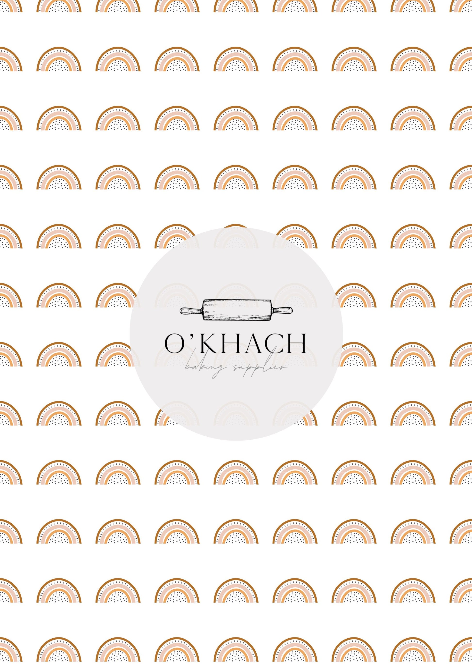 Bohemian Life Pattern No.7 - Edible Image - Premium Edible Image from O'Khach Baking Supplies - Just $16.99! Shop now at O'Khach Baking Supplies