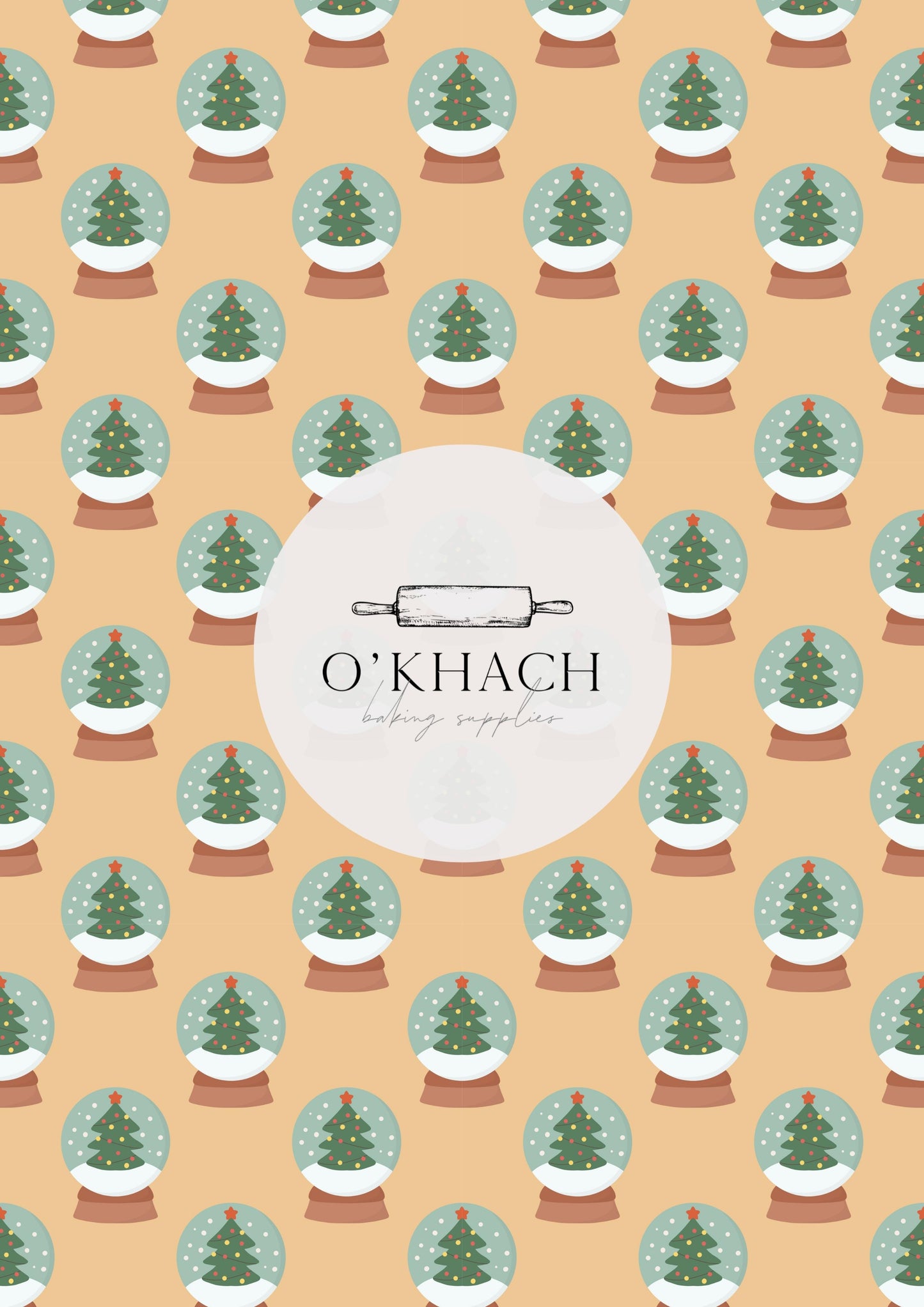 Christmas Details Pattern No.2 - Edible Image - Premium Edible Image from O'Khach Baking Supplies - Just $16.99! Shop now at O'Khach Baking Supplies