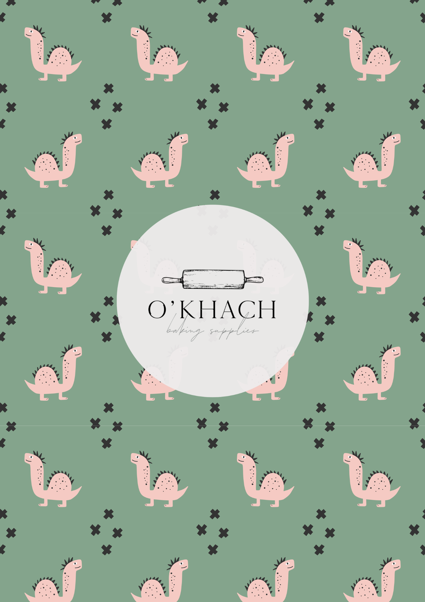 Dino Land Pattern No.10 - Edible Image - Premium Edible Image from O'Khach Baking Supplies - Just $16.99! Shop now at O'Khach Baking Supplies