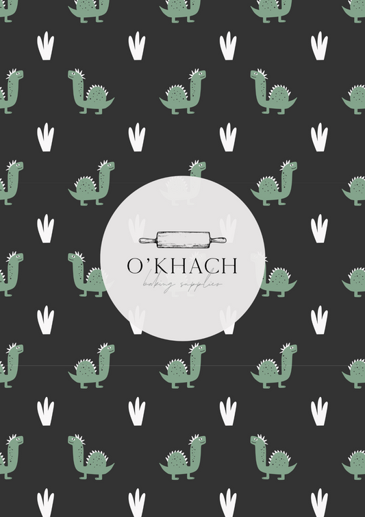 Dino Land Pattern No.46 - Edible Image - Premium Edible Image from O'Khach Baking Supplies - Just $16.99! Shop now at O'Khach Baking Supplies